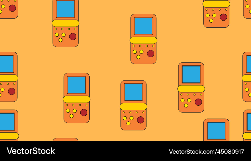 Nahtlose Muster endlos mit Handheld Spiel Nahtlose Muster endlos mit Handheld Spiel vektorbild