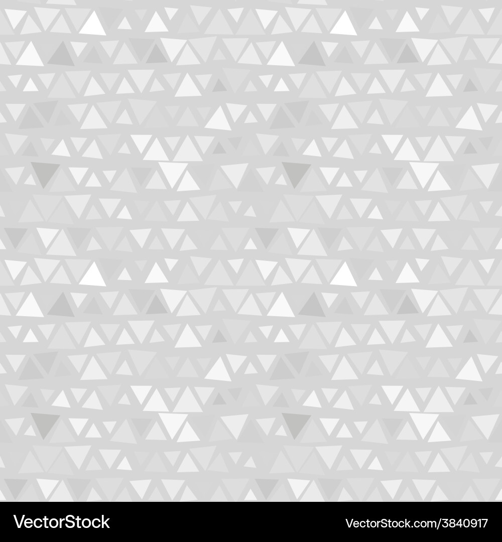 Seamless pattern of triangles gray background Vector Image