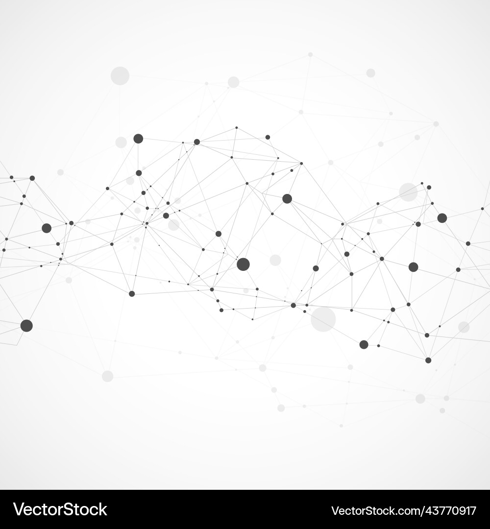 Template for science and technology presentation Vector Image