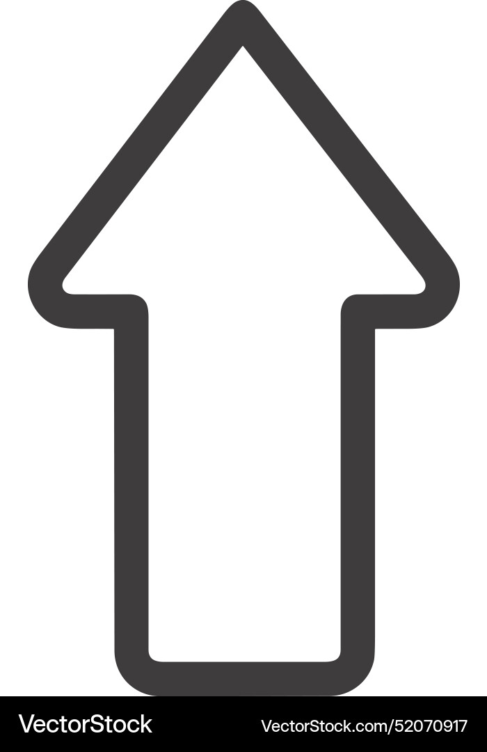 Upload outline icon symbol image Upload outline icon symbol image Vector Image