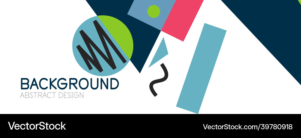 Abstract background with blocks lines geometric Vector Image