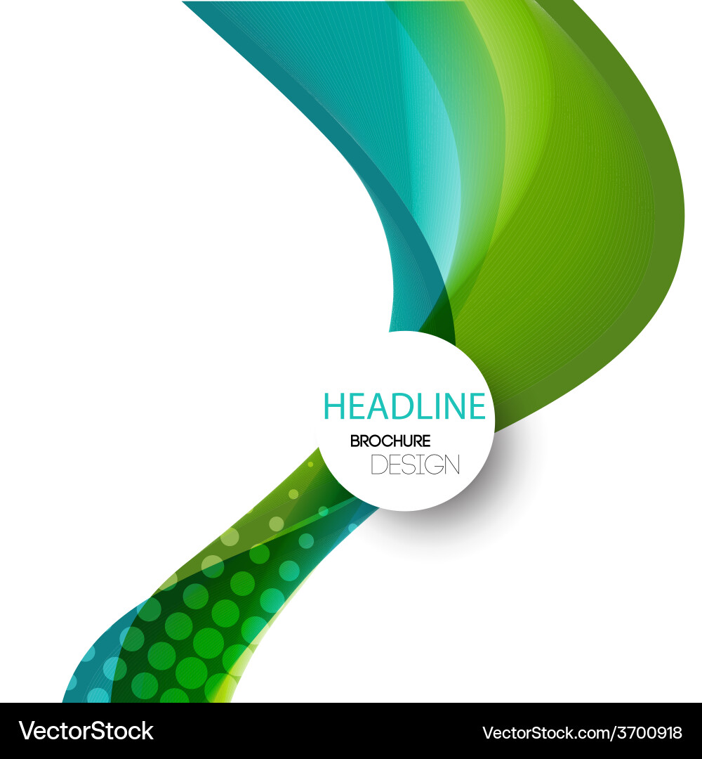 Abstract curved lines background template vector image