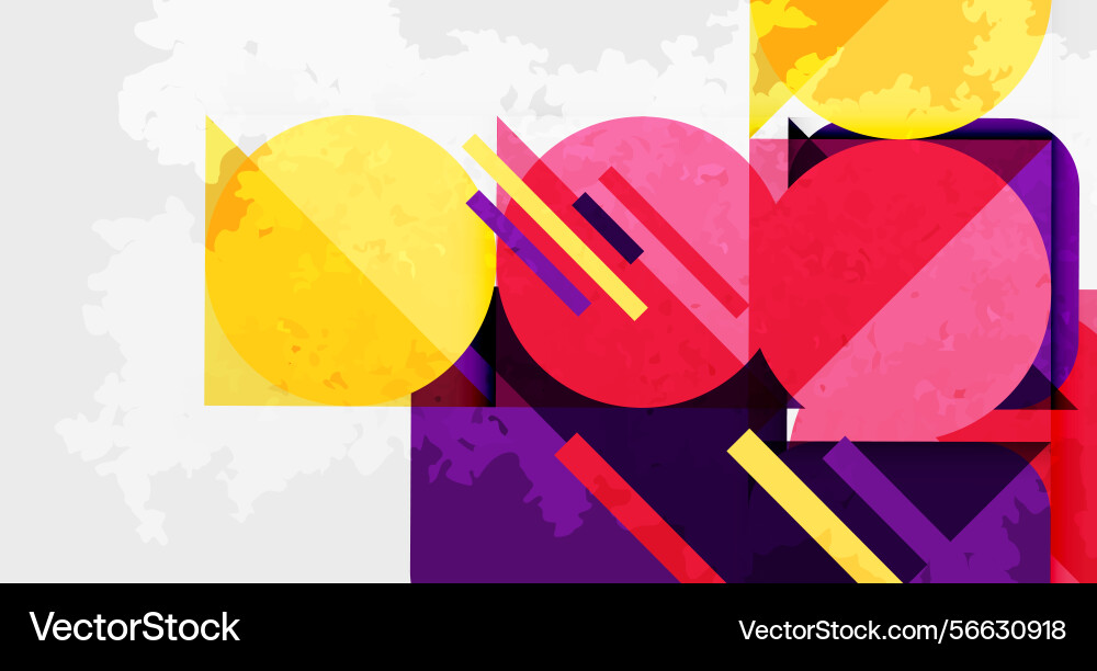 Abstract geometric composition overlapping shapes Abstract geometric composition overlapping shapes vector image