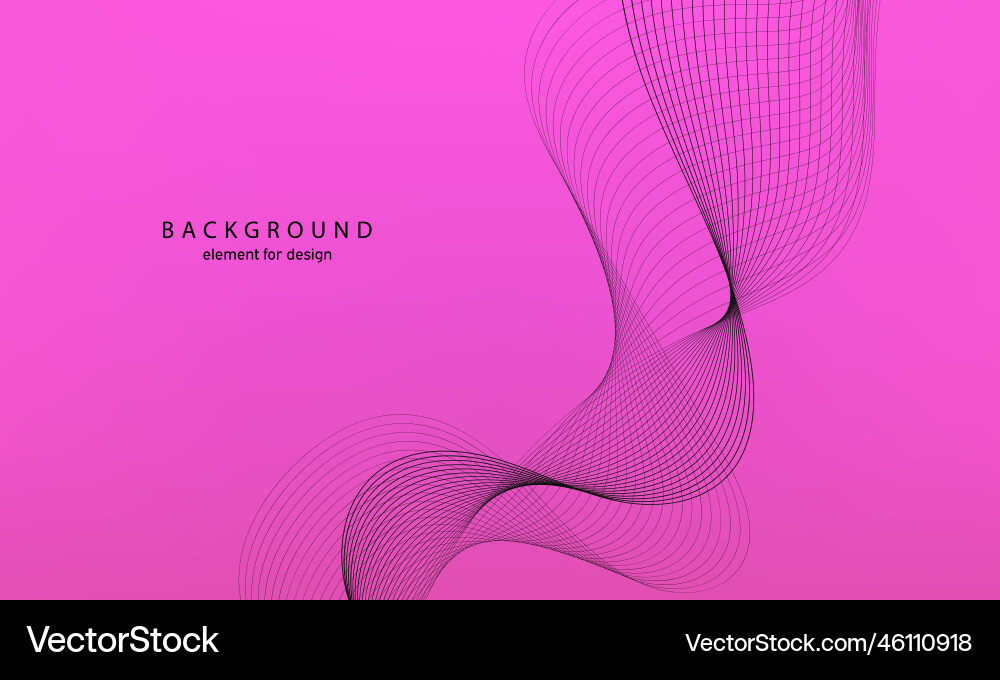Abstract gradient background wave element Abstract gradient background wave element vector image