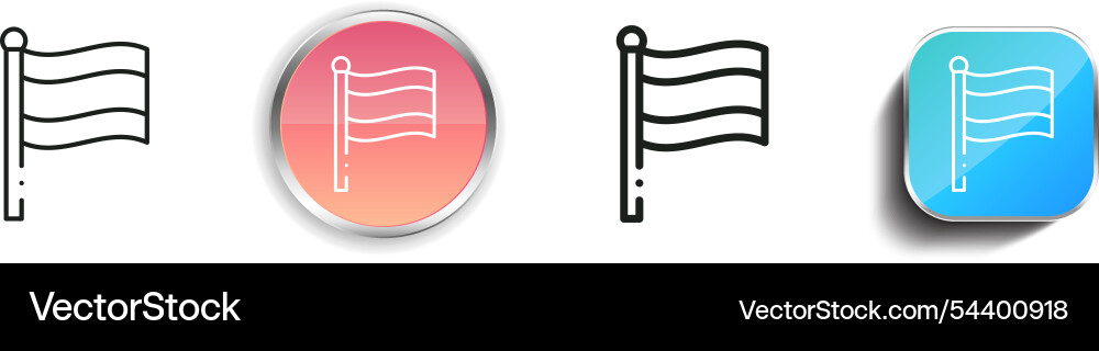 Germany icon thin linear regular and button style Vector Image