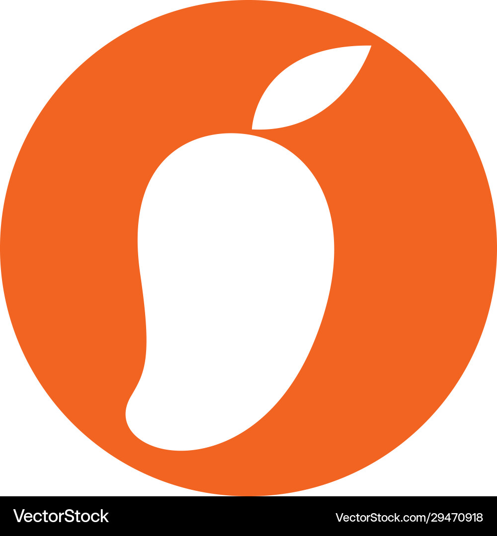 Mango logo flat design Vector Image