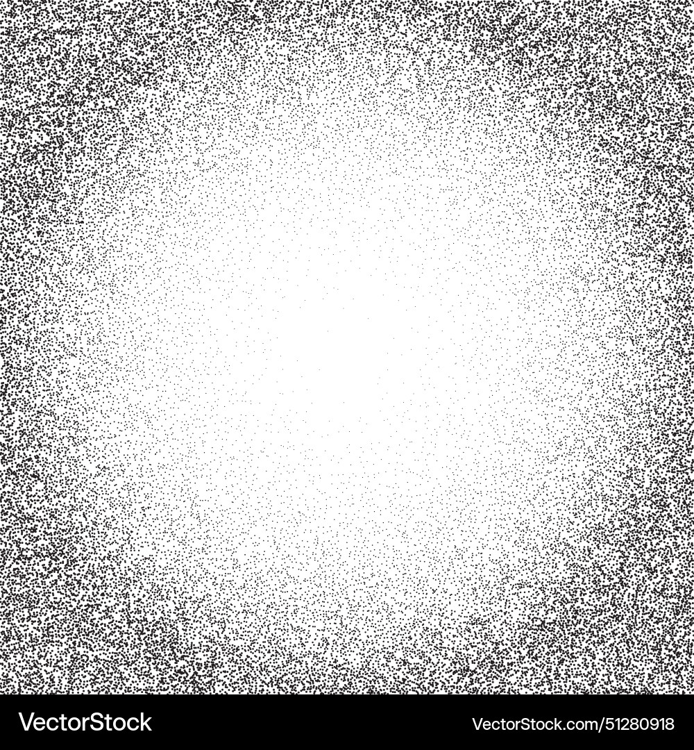 Noise round frame gradient texture grain effect Vector Image