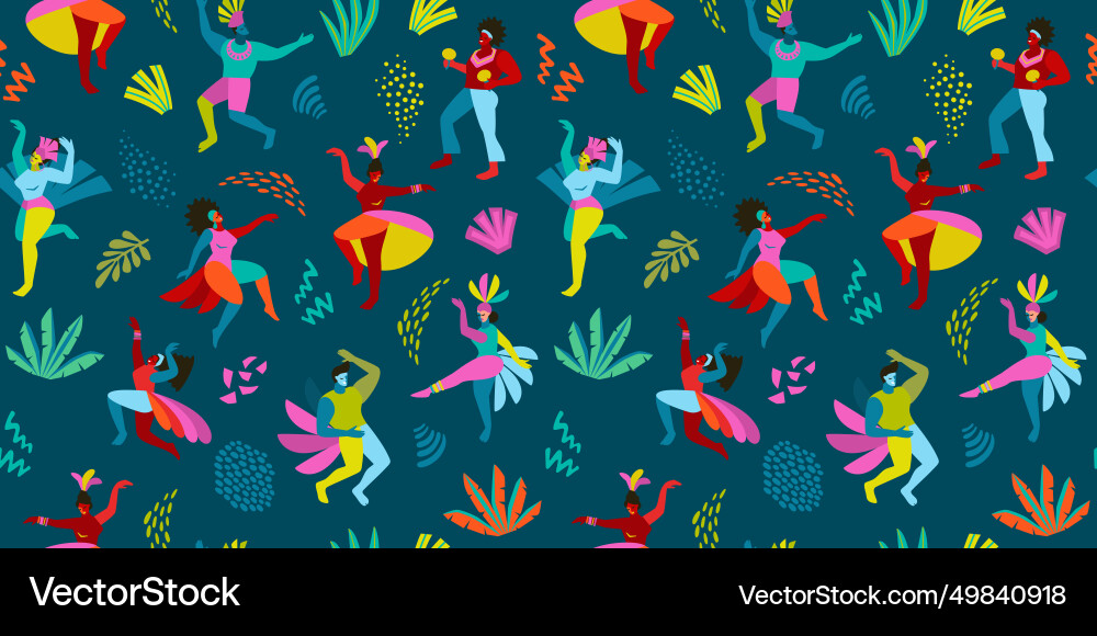 Seamless pattern with abstract men Seamless pattern with abstract men vector image