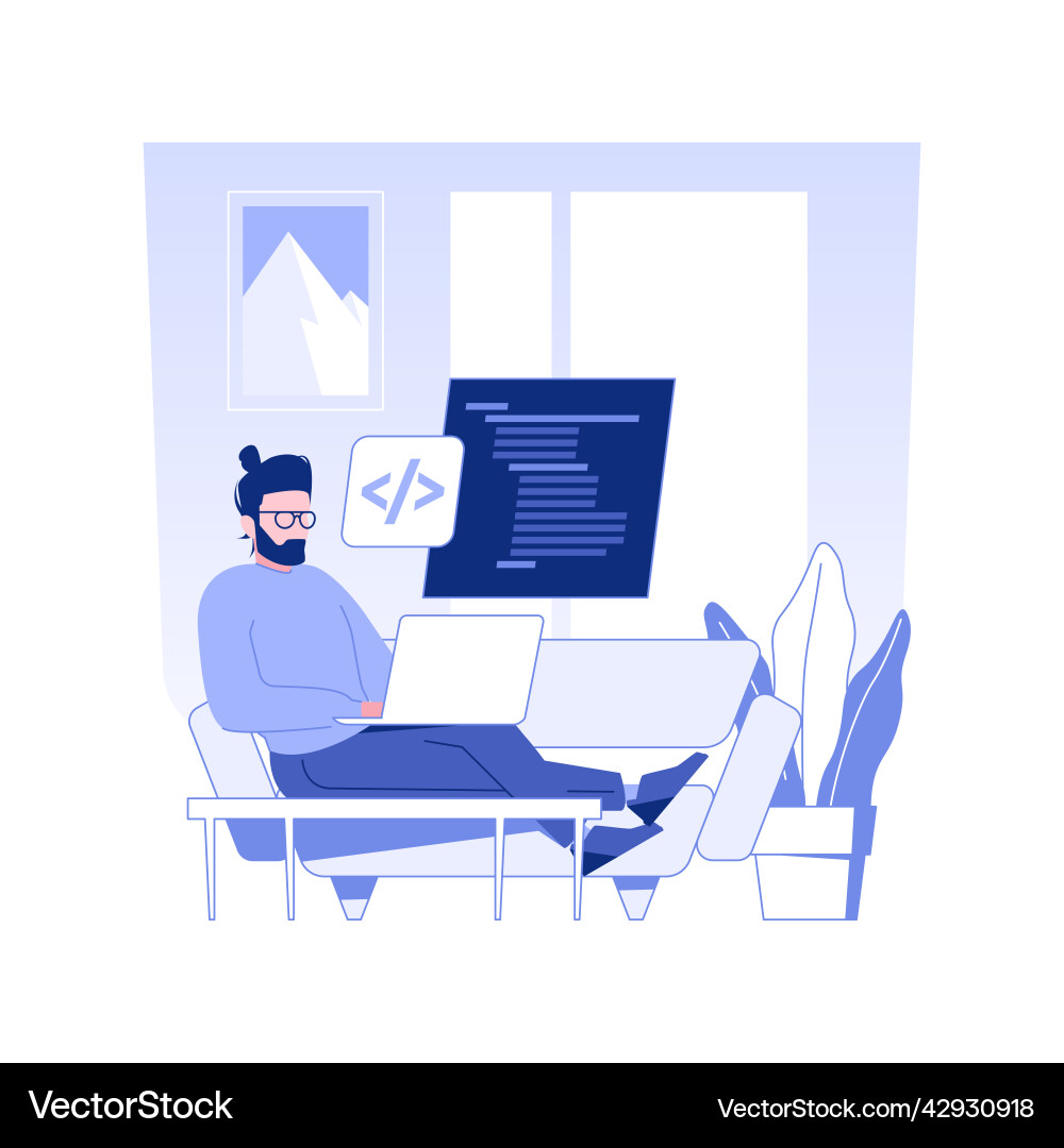 Software developer isolated concept Software developer isolated concept vector image