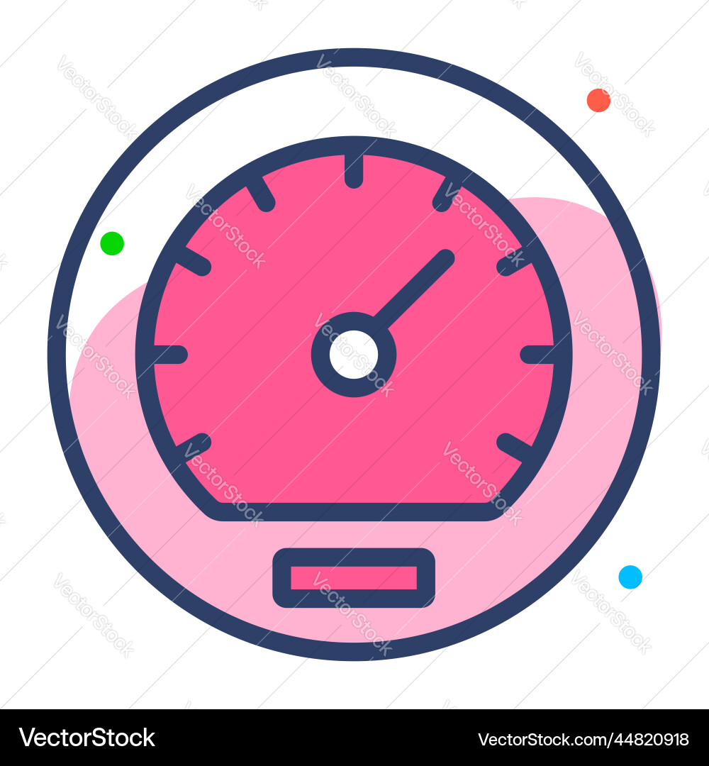 Speedometer icon user interface as a simple sign vector image