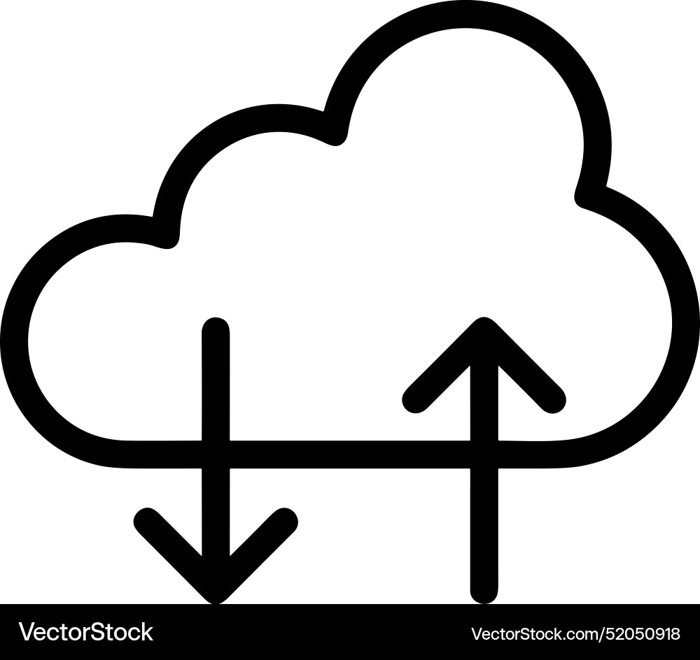 Upload outline icon symbol image Upload outline icon symbol image Vector Image