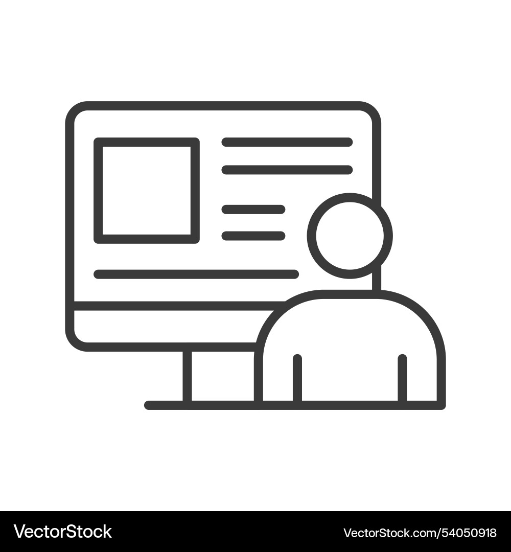 User-generated content ugc in line design User-generated content ugc in line design vector image