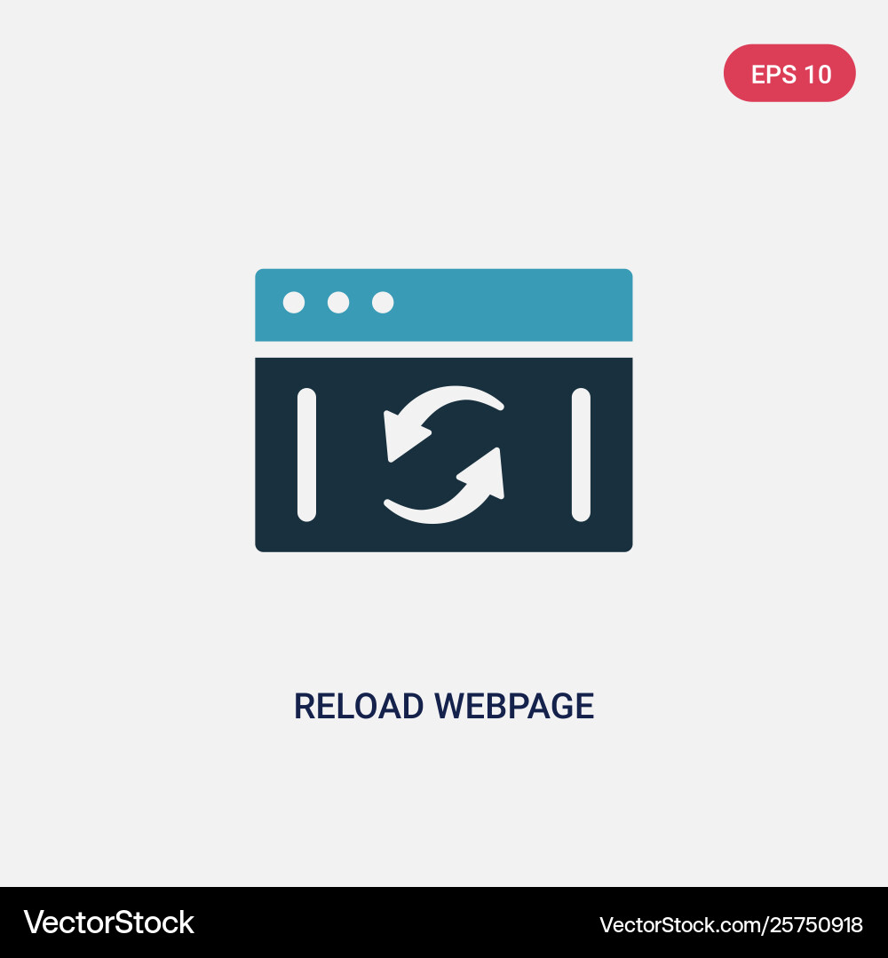 Zwei Farb-Reload-Webpage-Symbol von Benutzeroberfläche Zwei Farb-Reload-Webpage-Symbol von Benutzeroberfläche vektorbild