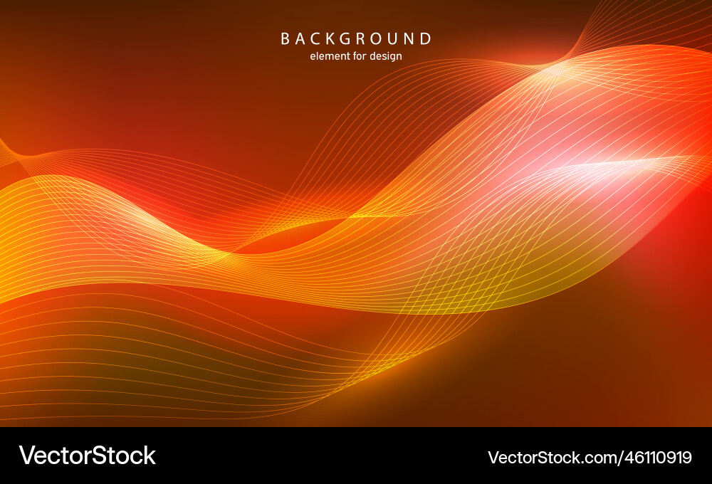 Abstract background wave element for design vector image