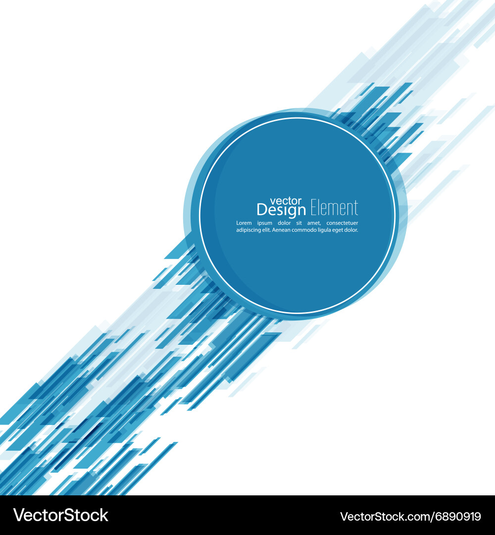 Abstract background with a round banner vector image