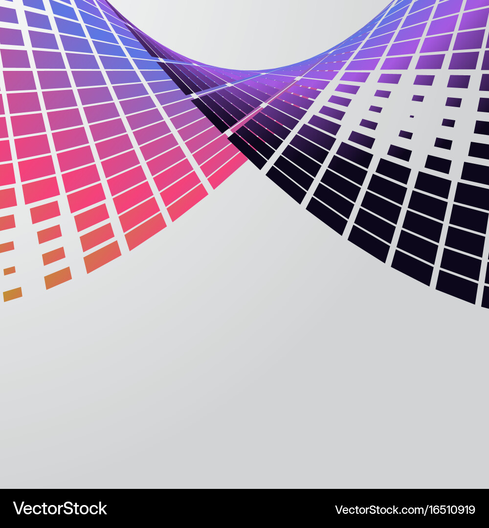 Abstract background with twisted squares vector image