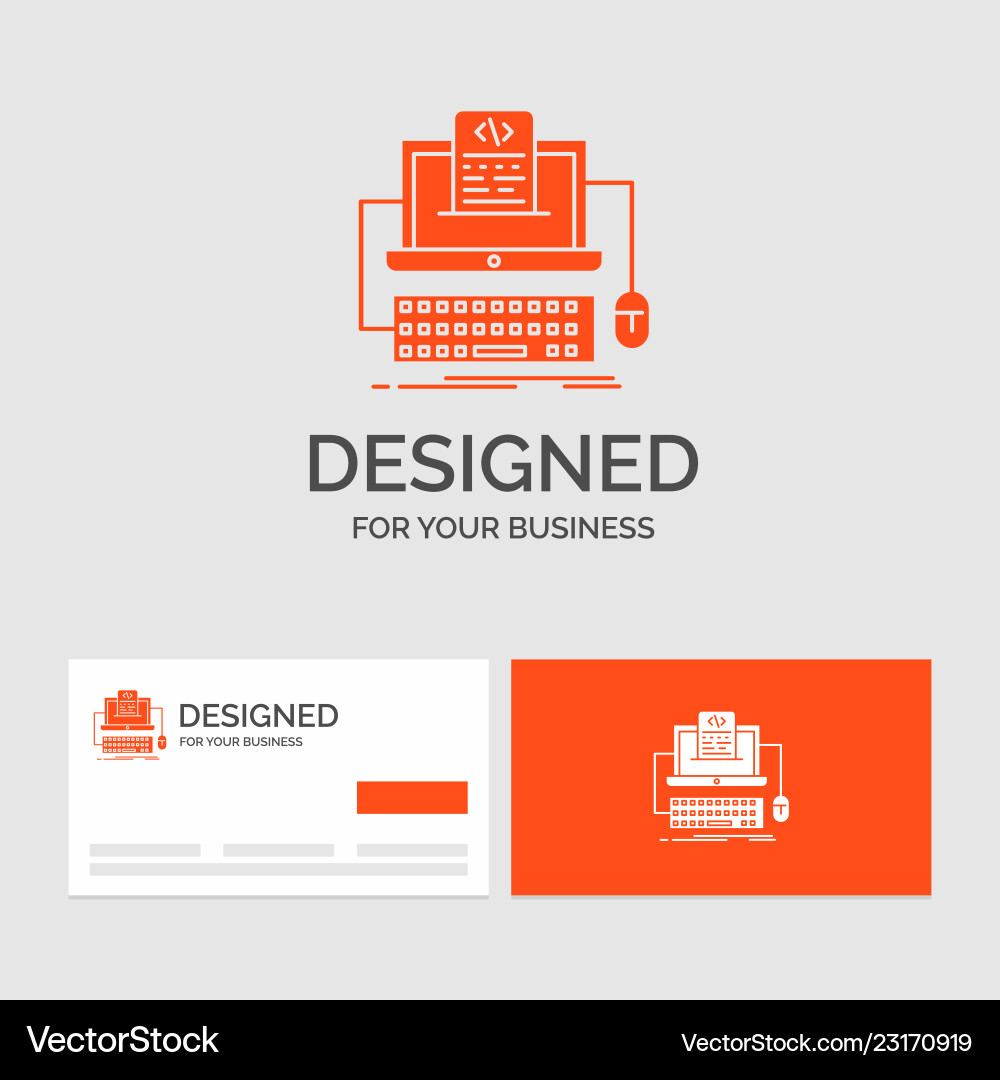 Business logo template for code coding computer Business logo template for code coding computer vector image