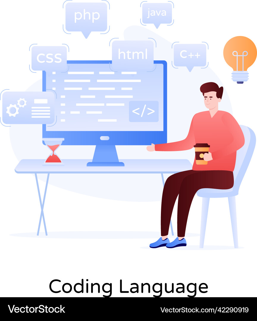 Code testing Vector Image