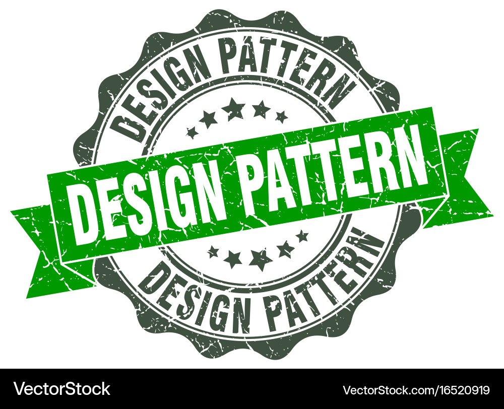 Design pattern stamp sign seal Vector Image