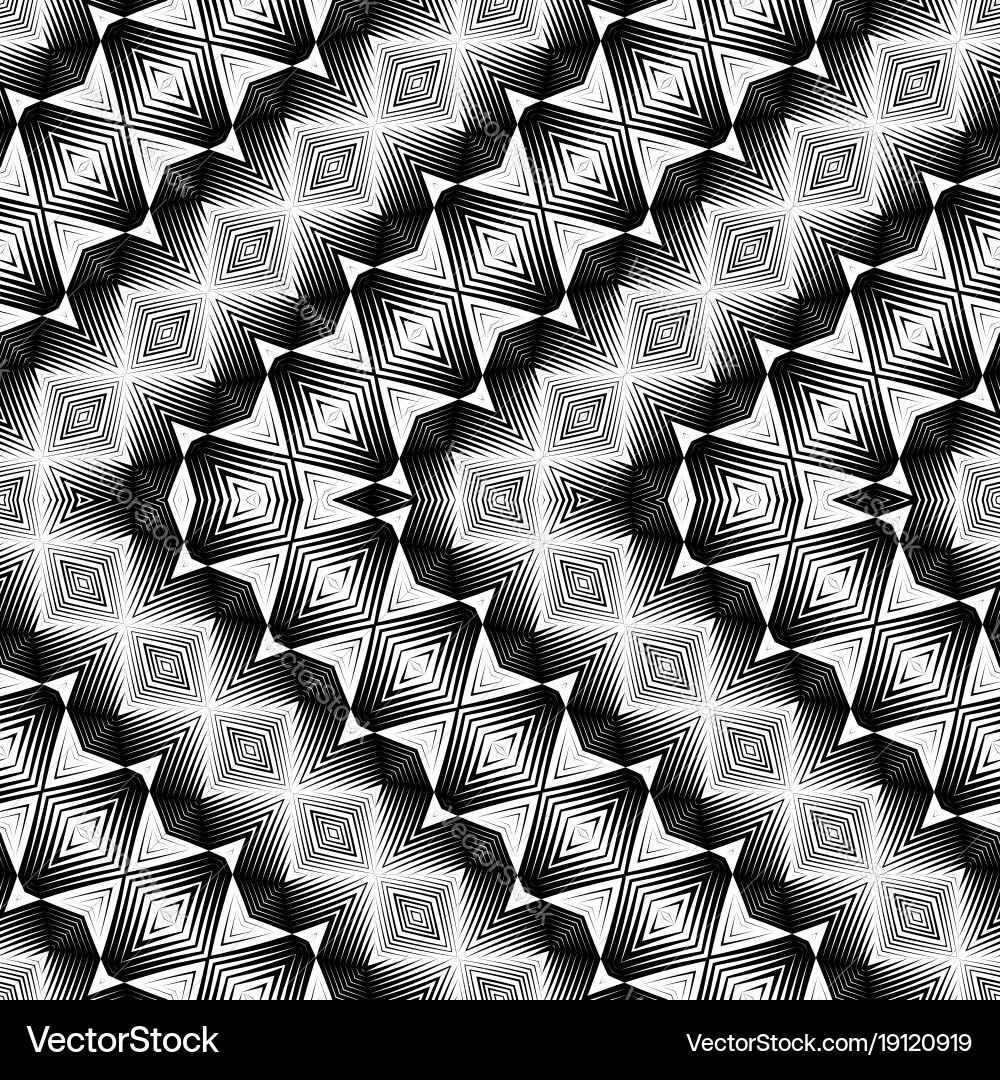 Design seamless monochrome zigzag pattern Vector Image