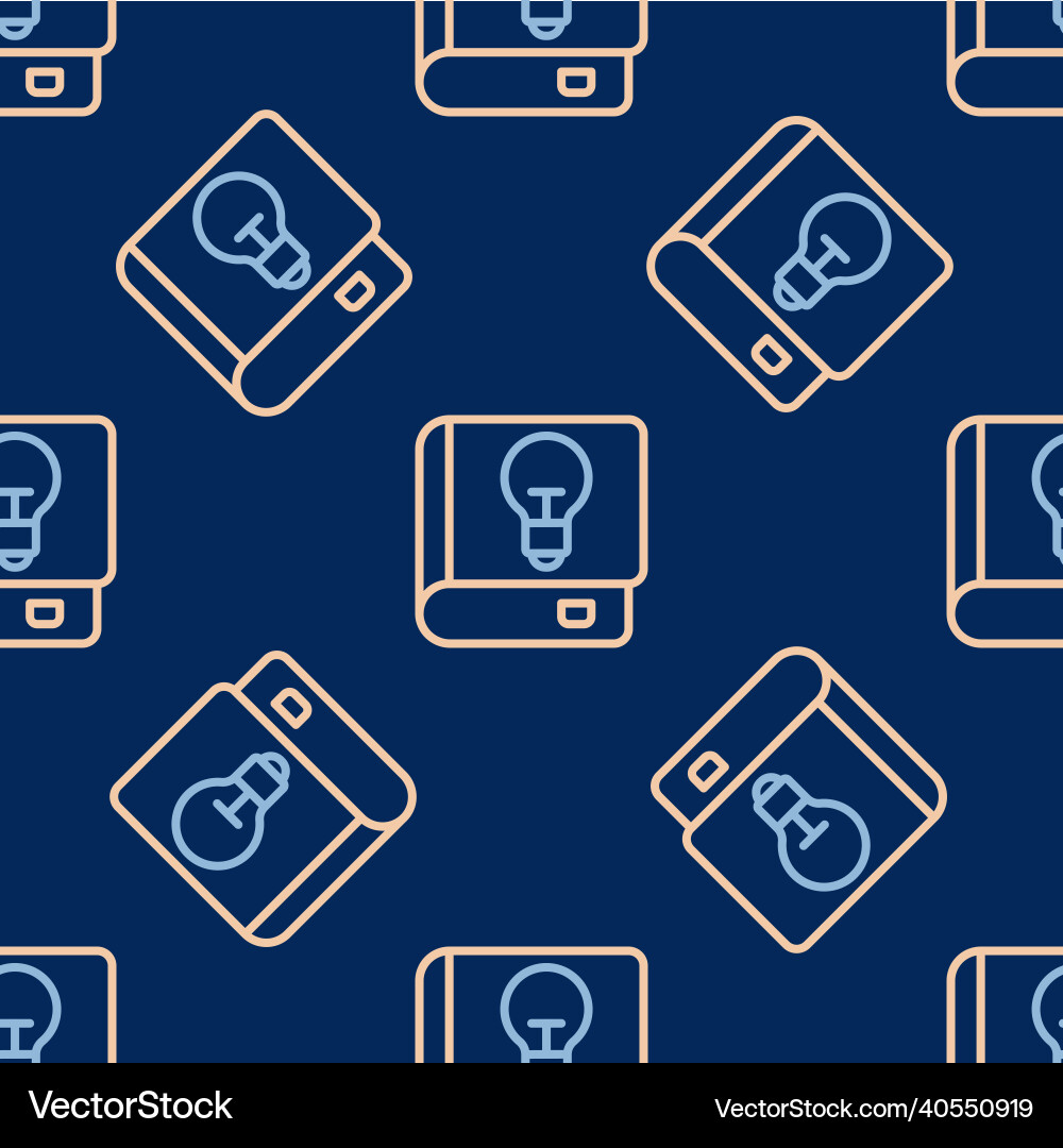 Line user manual icon isolated seamless pattern Vector Image