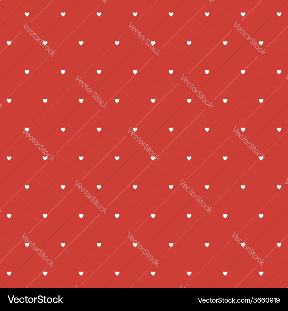 Seamless pattern with hearts vector image