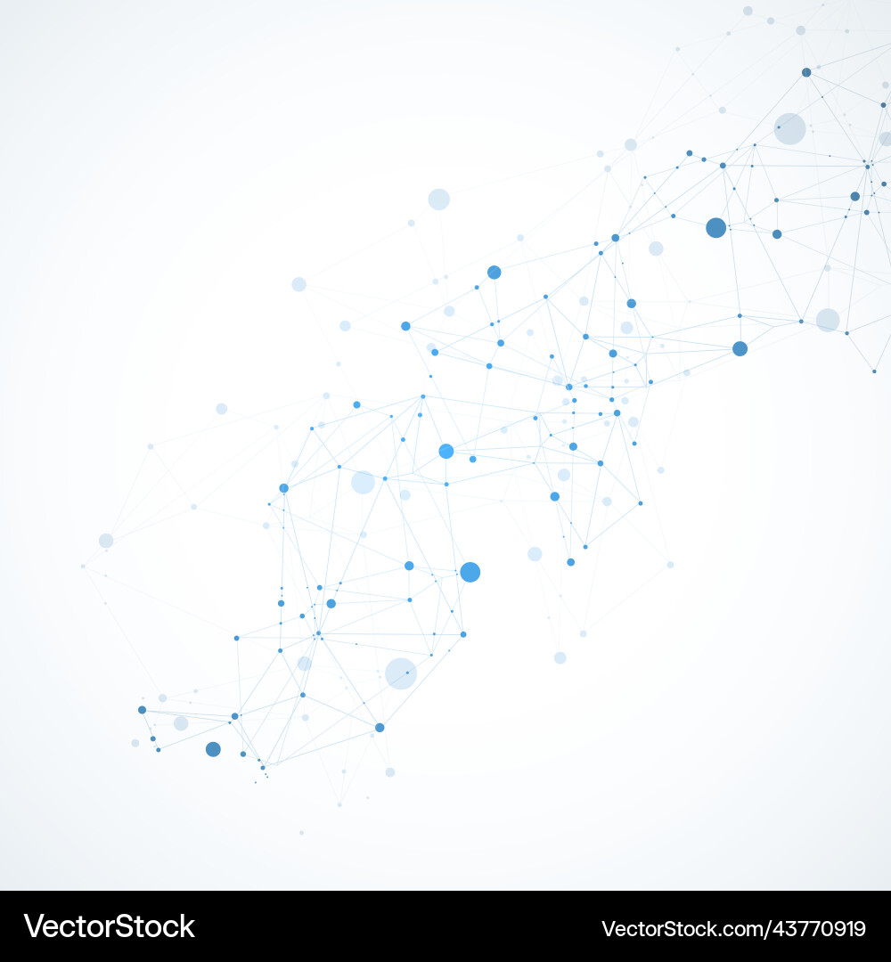 Template for science and technology presentation Template for science and technology presentation vector image