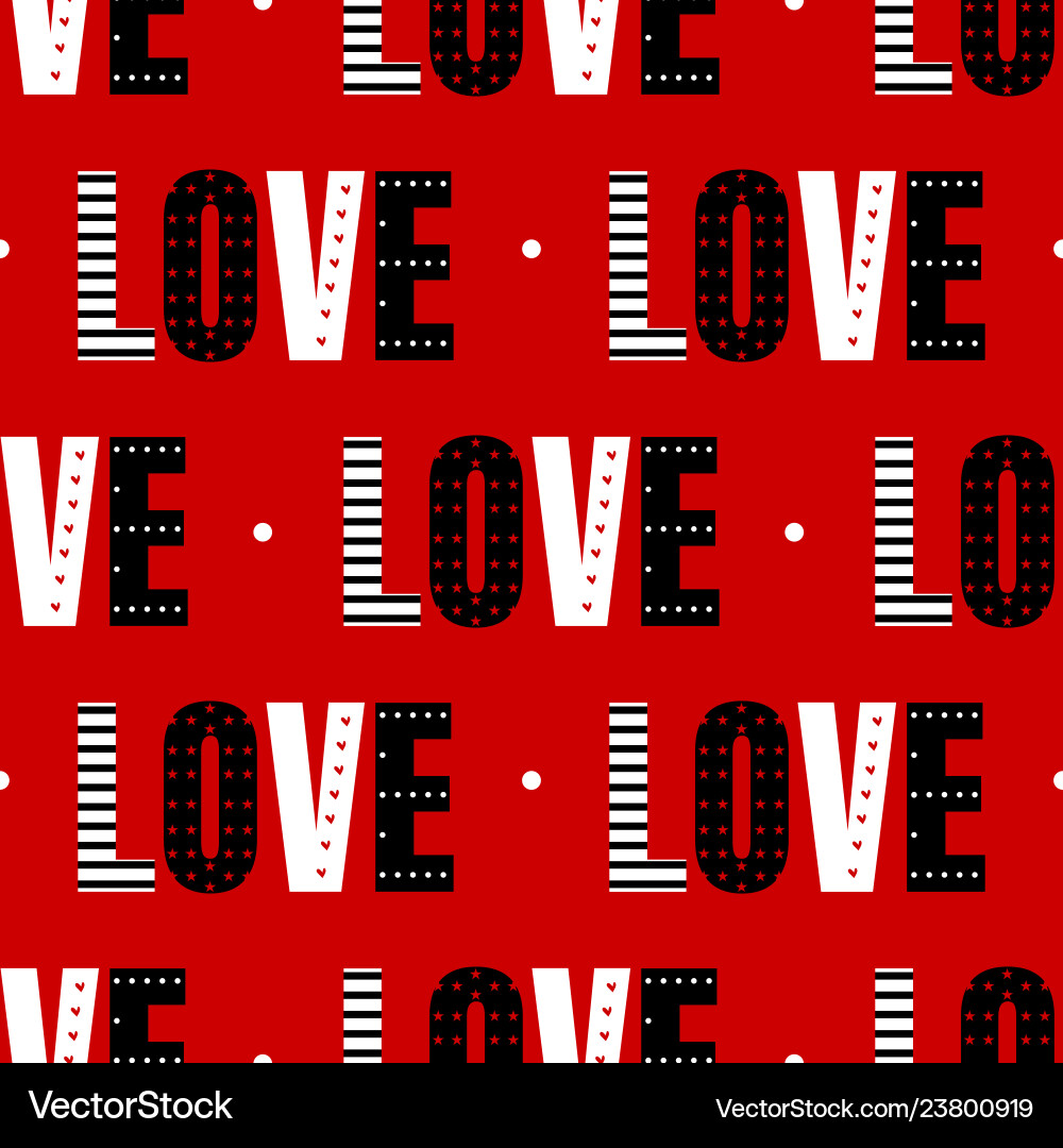 Valentines day seamless pattern Valentines day seamless pattern vector image