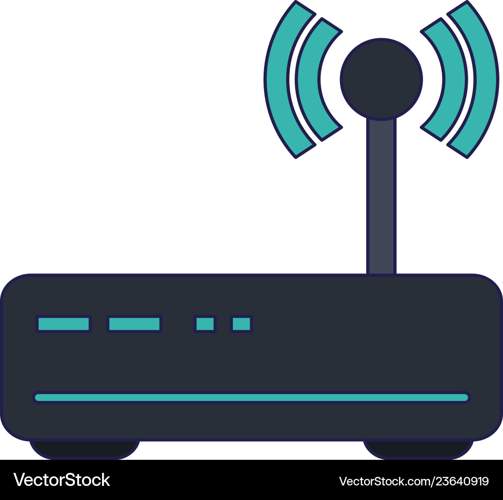 Wifi router symbol isolated Wifi router symbol isolated vector image