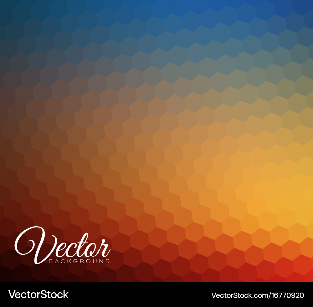 Abstract blurred hexagonal background vector image