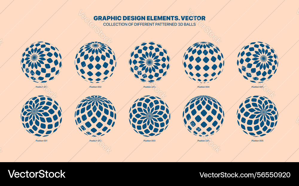 Assorted various halftone rhomb patterned 3d Assorted various halftone rhomb patterned 3d vector image