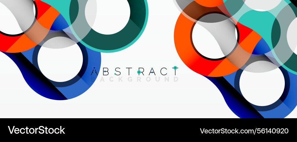 Colorful overlapping circles create dynamic Colorful overlapping circles create dynamic vector image