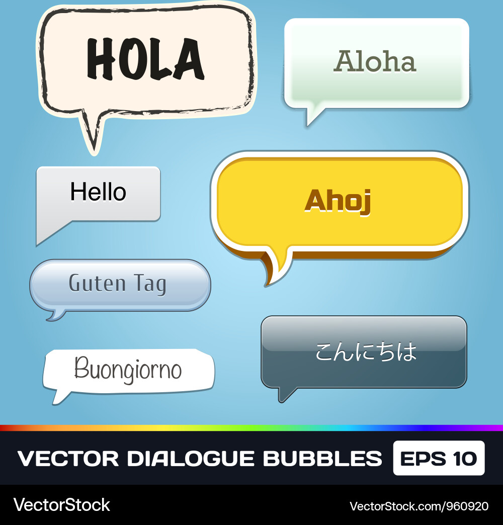 Dialog Bubbles Vektorbild