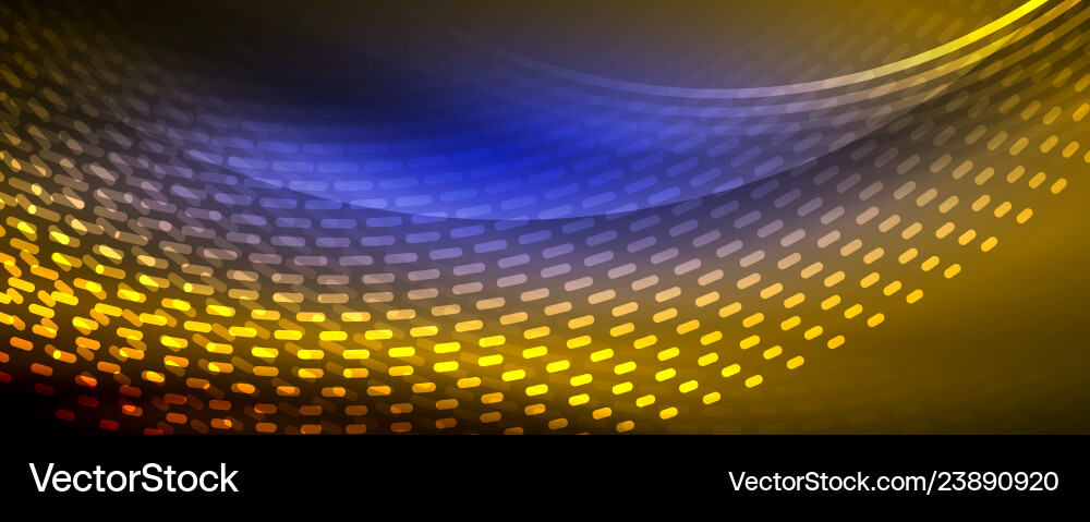 Digital flowing wave particles abstract background Digital flowing wave particles abstract background Vector Image
