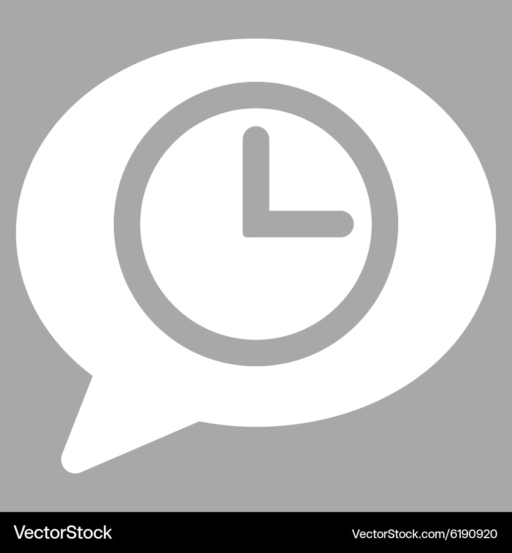 Message time icon Vector Image