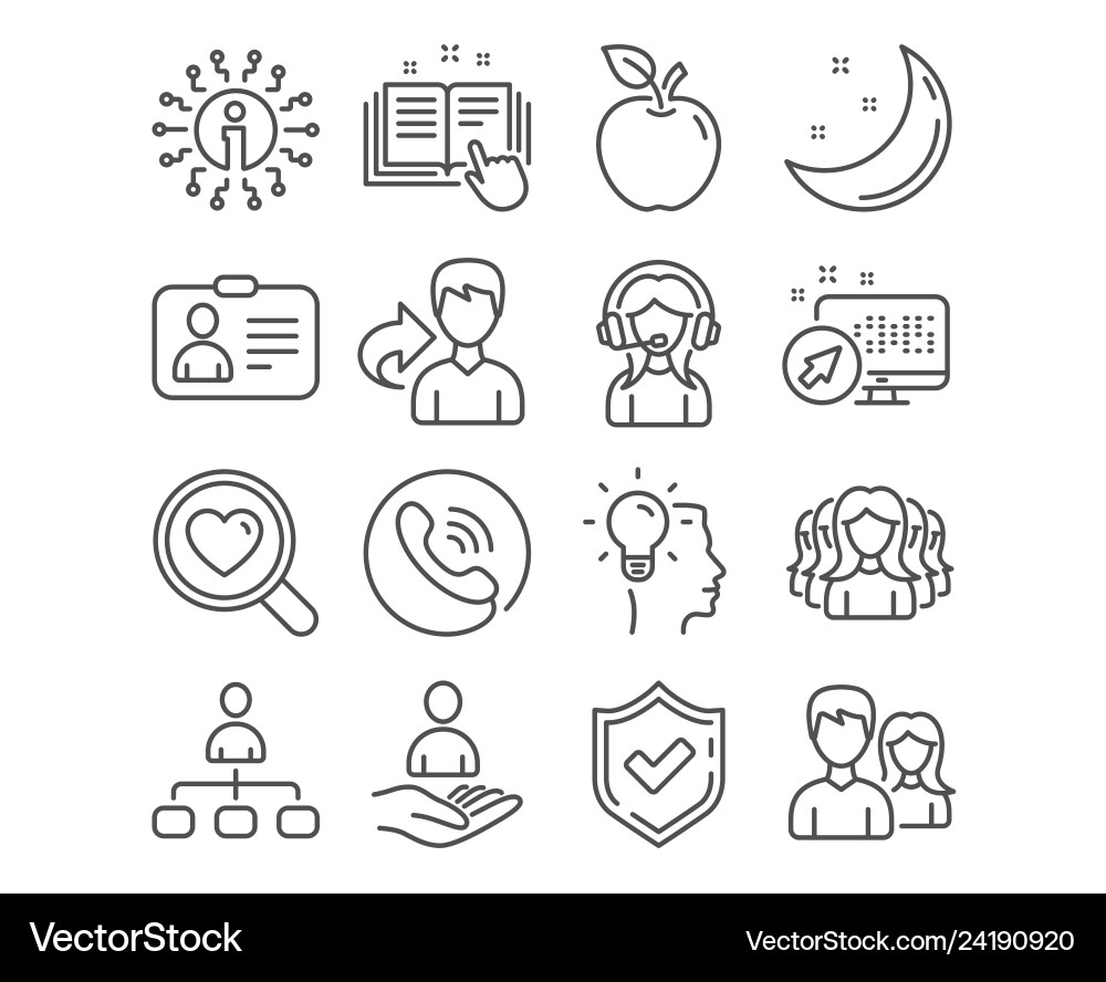Set technical documentation management and idea vector image