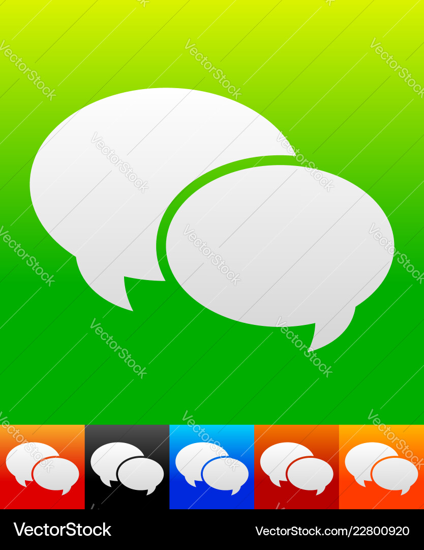 Speech bubble graphics two overlapping Speech bubble graphics two overlapping vector image