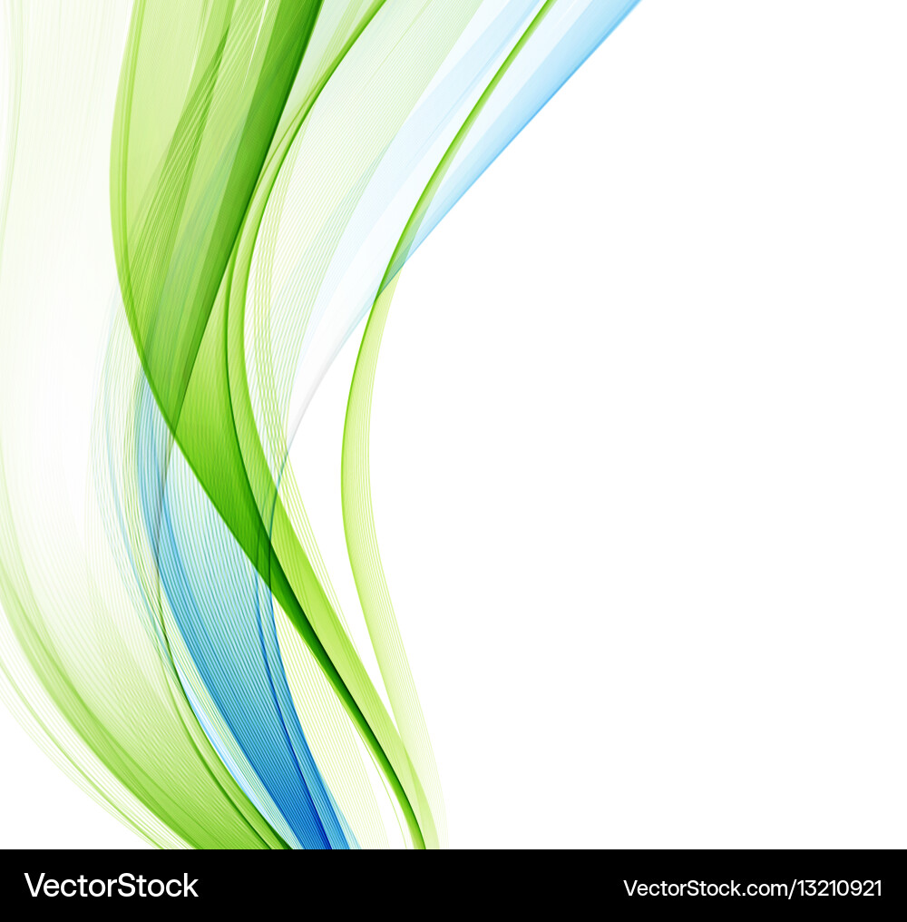 Abstract background blue green wavy Royalty Free Vector