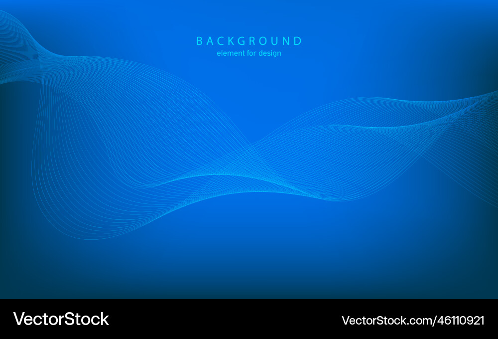 Abstract gradient background wave element Abstract gradient background wave element vector image