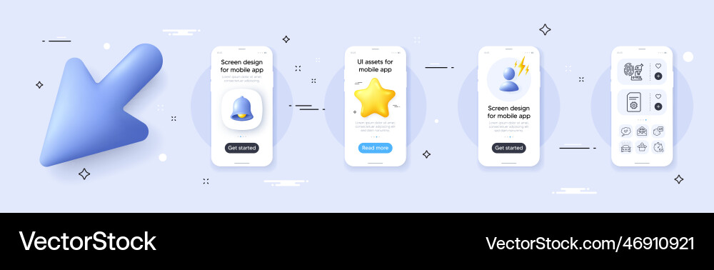 Approved web mail and send box line icons pack Approved web mail and send box line icons pack Vector Image