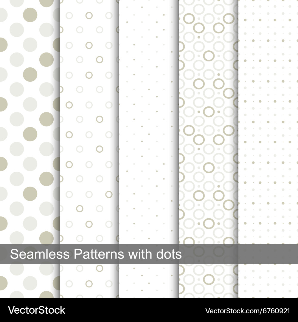 Circle & Dot Patterns vector image