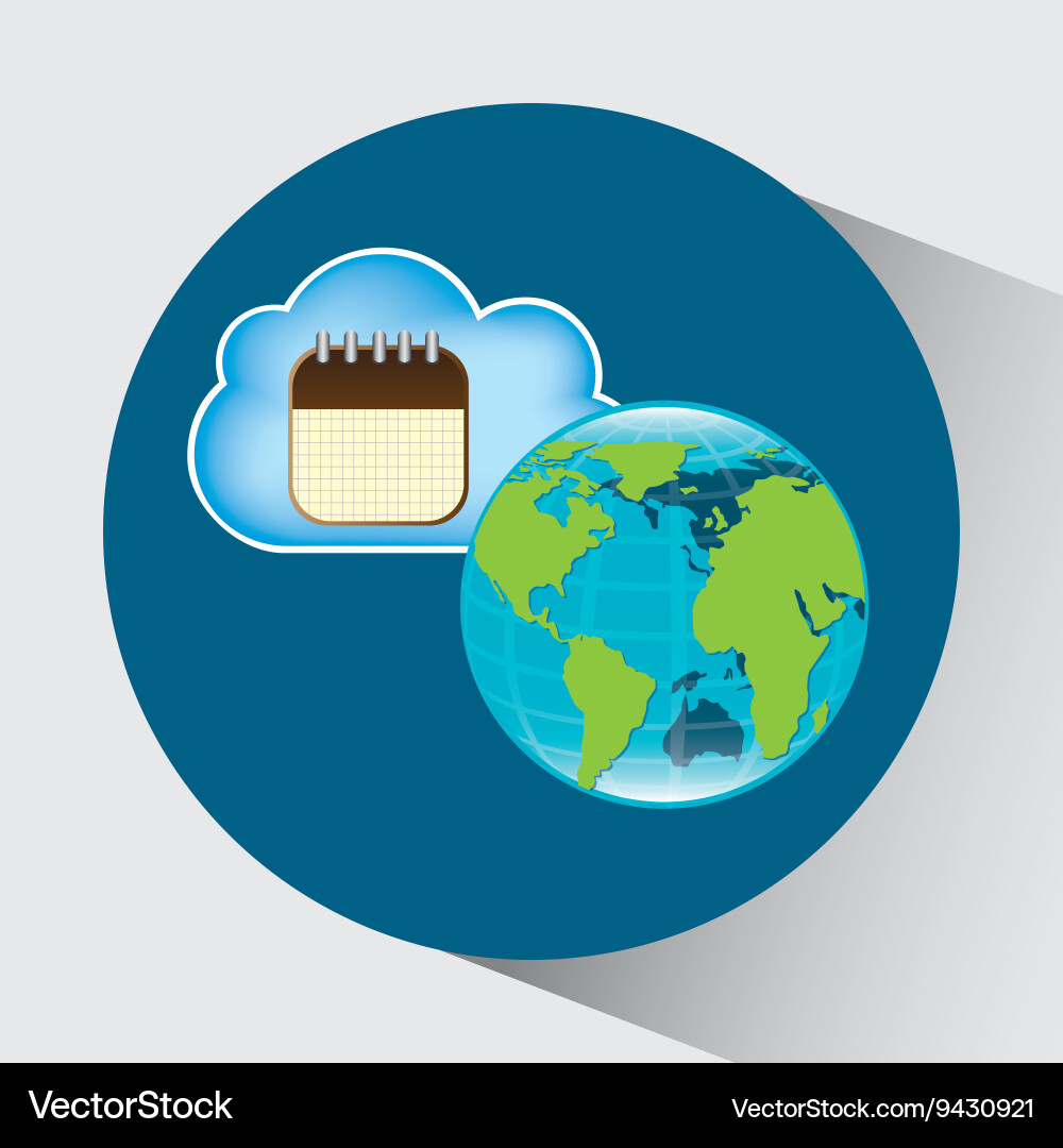 Cloud computing design Vector Image
