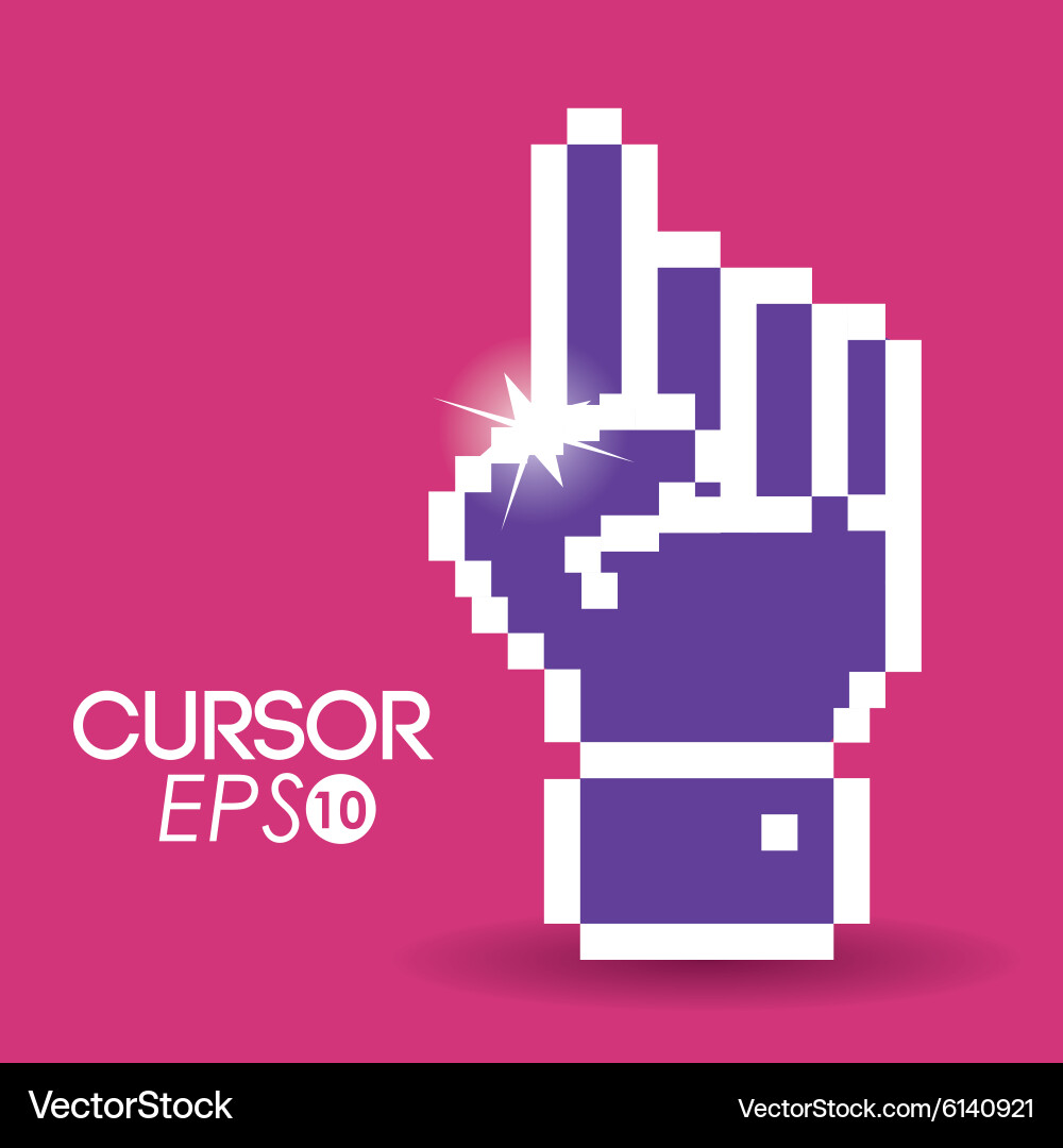 Cursor design vector image