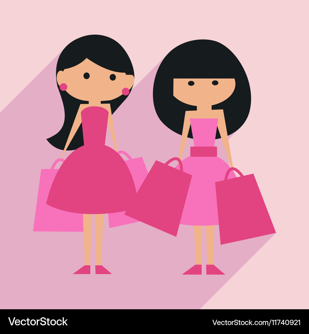 Flat with shadow icon and mobile application Vector Image
