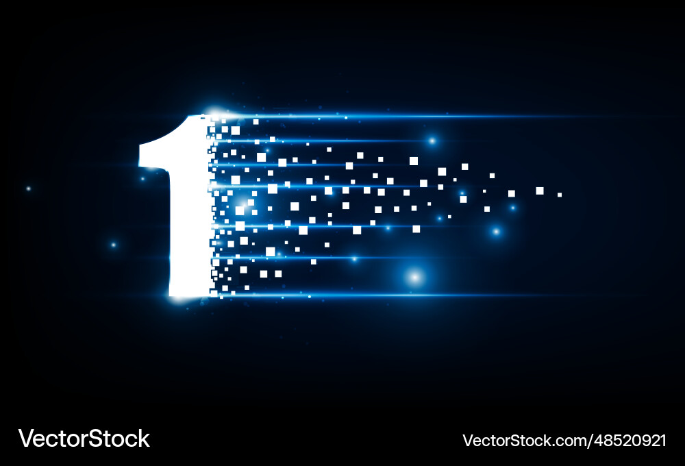 High speed concept number one in the form High speed concept number one in the form vector image