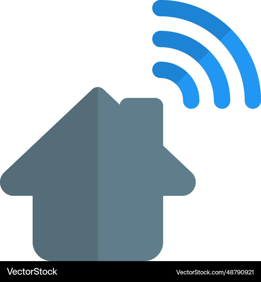 Installation of wireless network in home Vector Image