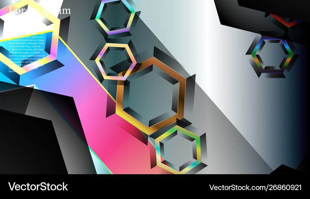 Overlapping hexagon backgrounds suitable for any Overlapping hexagon backgrounds suitable for any Vector Image