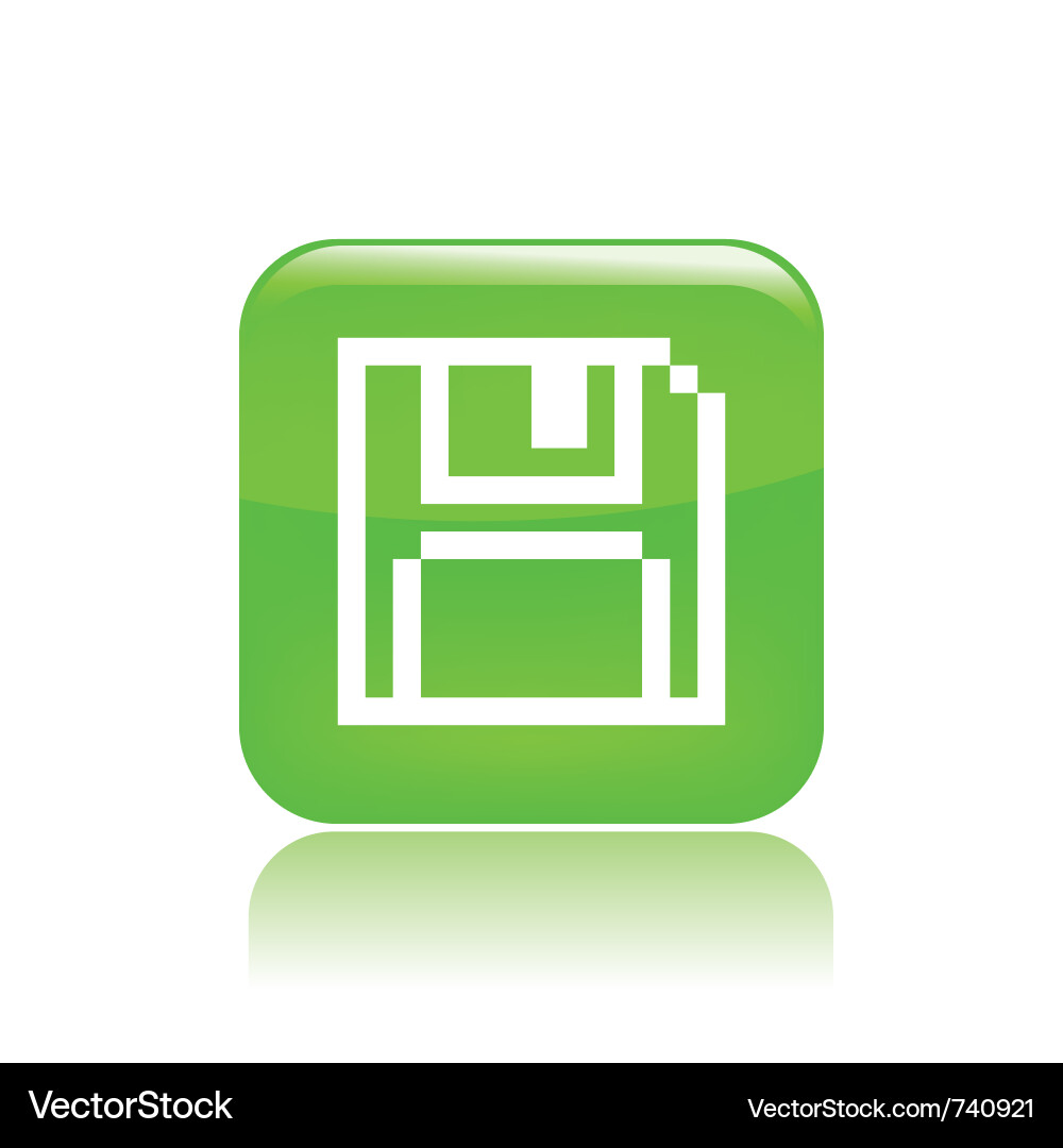 Pixel computer icon vector image