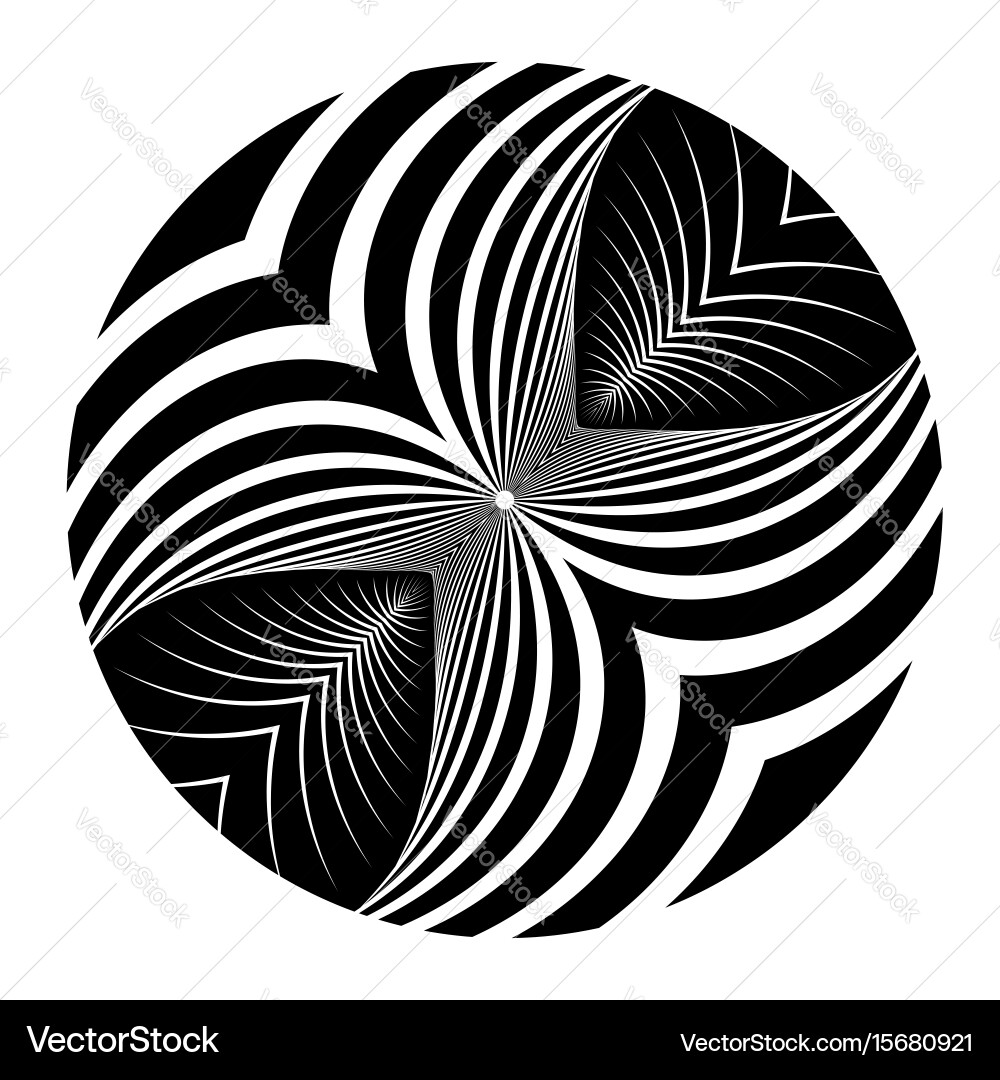 Rotating Circle Pattern vector image