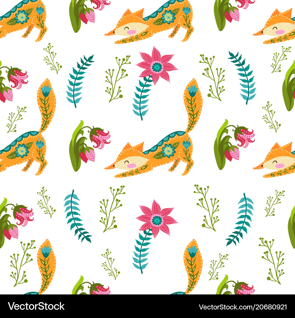 Seamless pattern colorful Vector Image